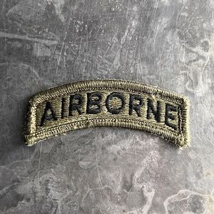 AIRBORNE fully embroidered arch patch, vintage